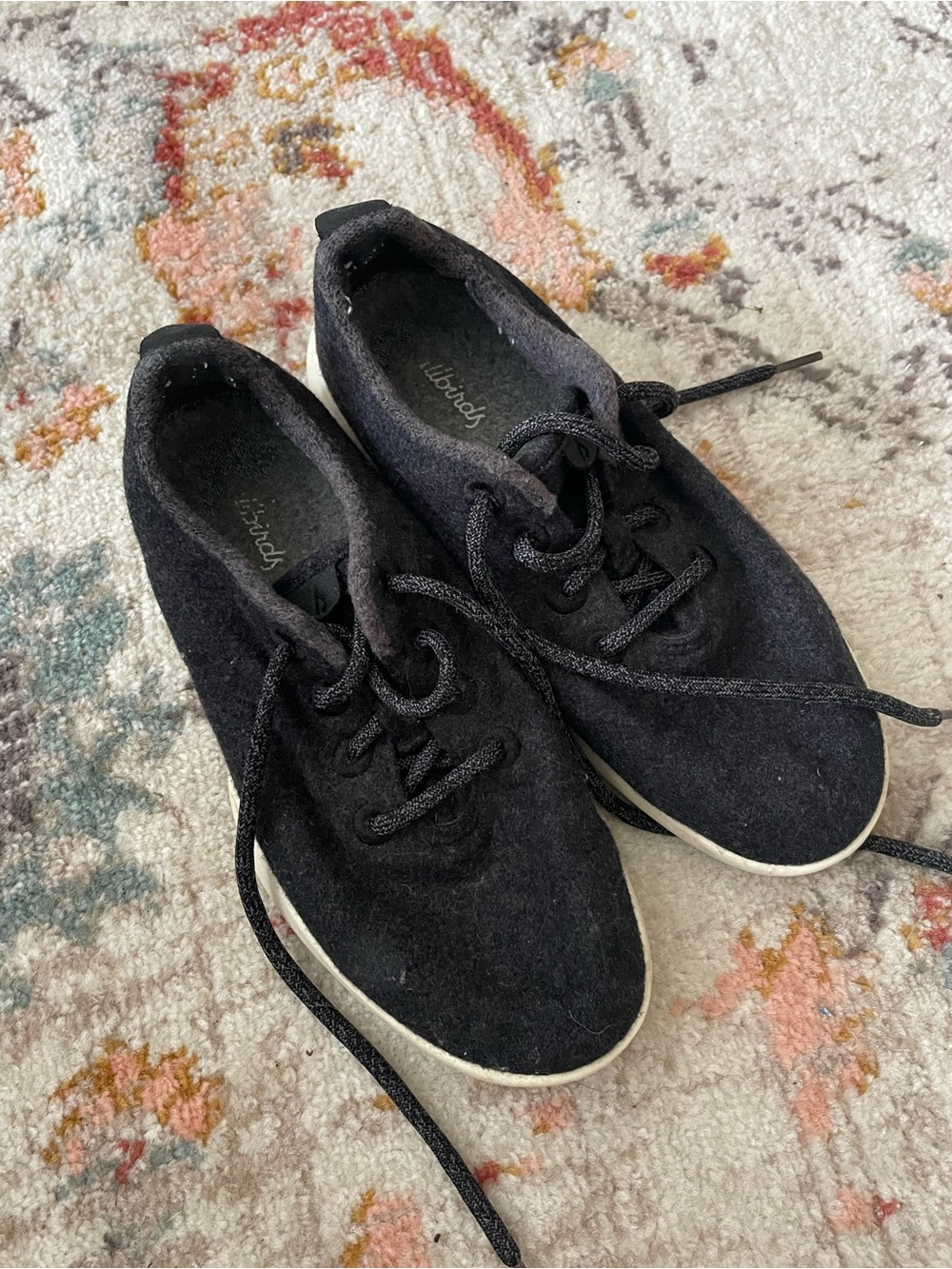 allbirds Black Lace-Up Women's Sneakers